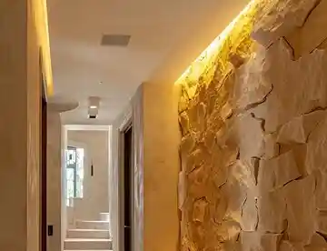 False ceiling with LED lighting design