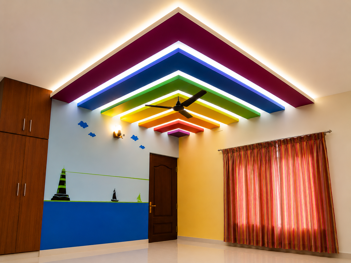Cove Lighting False Ceiling Design Chennai