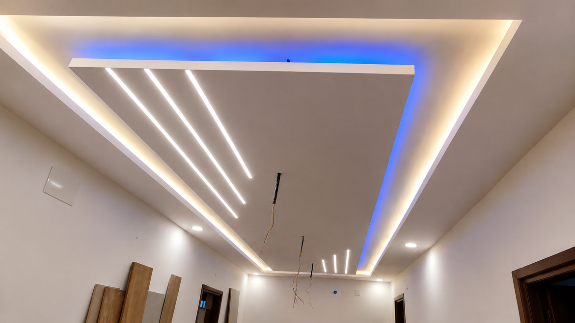 Cove Lighting False Ceiling Design Chennai