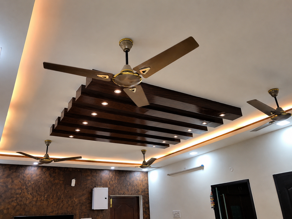 Wooden false ceiling in Chennai
